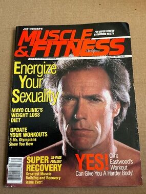 Joe Weider’s Muscle & Fitness Magazine January 1991 Clint Eastwood Cover